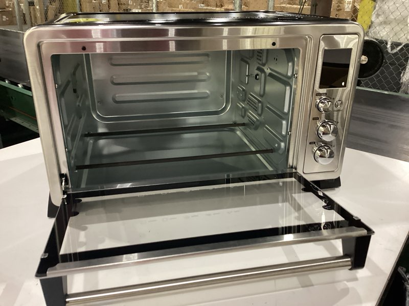 toshiba 10-in-1 convection toaster oven, 6-slice countertop oven, 1500w with toast, bake, broil, rot