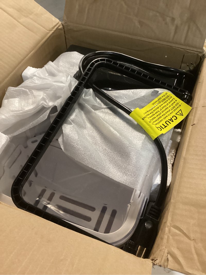 Condition photo showing Good Condition for euhomy countertop ice maker machine with handle, 26lbs in 24hrs, 9 ice cubes ready in 6 mins, auto-cleaning portable ice maker with basket and scoop, for home/kitchen/camping/rv. (black) black 26lbs