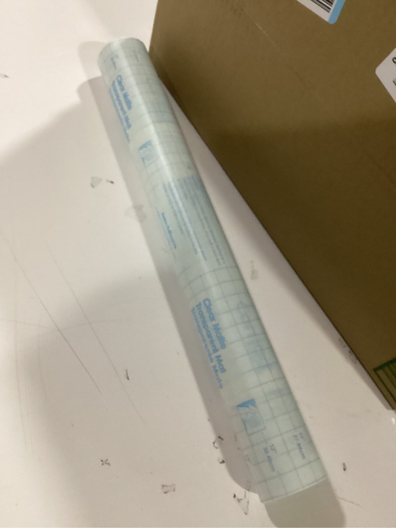 Condition photo showing As Is for Con-Tact Brand Creative Clear Covering, Versatile and Self-Adhesive Shelf Liner, Ideal Privacy Film, Protective Clear Vinyl, 18'' x 16', Matte Clear Matte 18"W x 192"L