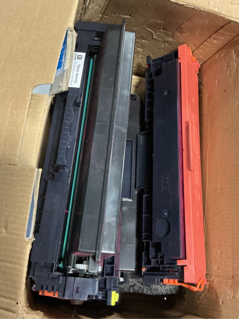 Condition photo showing As Is for 055h 055 toner cartridge set for canon mf743cdw mf741cdw high capacity | compatible for canon color imageclass mf743cdw mf741cdw lbp663cdw mf746cdw mf740c lbp660c printer black cyan magenta yellow