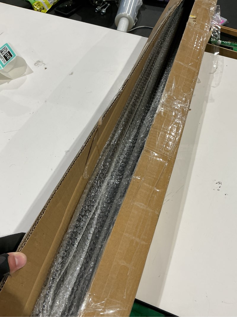 Condition photo showing Good Condition for 10 pack staircase balusters, 1/2" x 43.8", hollow straight and square iron balusters for staircase indoor?with 20 adjustable direction swivel shoes 10 + 20 baluster and baluster shoes(square)