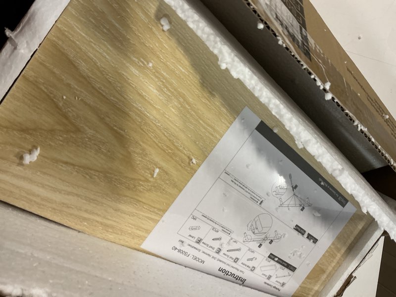 Condition photo showing Good Condition for marsmiles 40" floating shelves for wall, wooden shelves with invisible brackets set of 2, rustic farmhouse wall mounted shelf for kitchen bathroom living room study, natural oak natural oak 40"