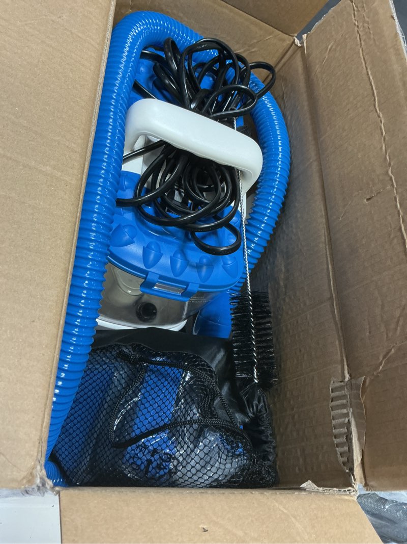 Condition photo showing Good Condition for carpet cleaner machine, 20kpa powerful suction with 5 cleaning tools, cleaning solution, car/auto detailer, lightweight compact design for rug, carpet, car seats, pets, stairs, couches,blue