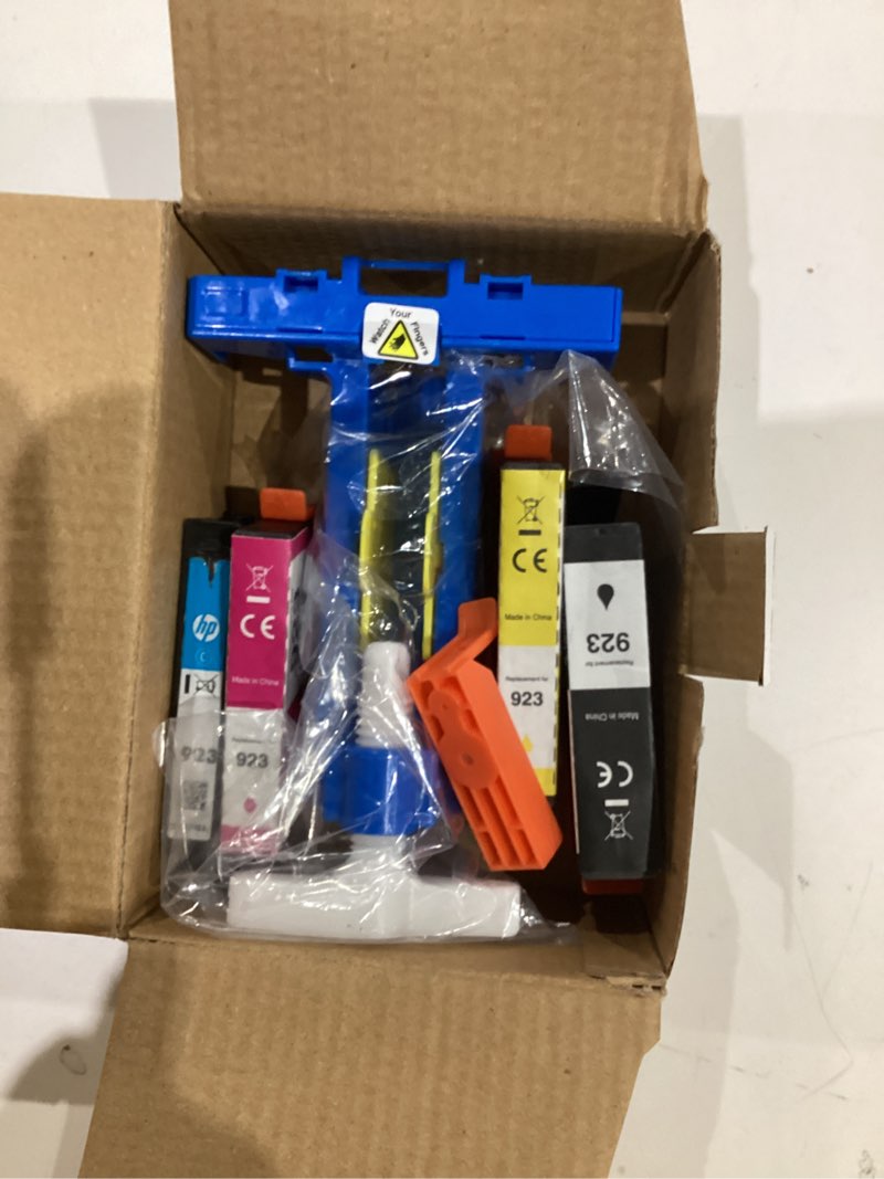 Condition photo showing As Is for 923 ink cartridges combo pack replacement for hp 923 ink cartridges for hp printers work for hp officejet pro 8130e 8135e 8139e 8138e 8122e 8120 8124e 8122 8120e printer ink (4 pack) 923 black color