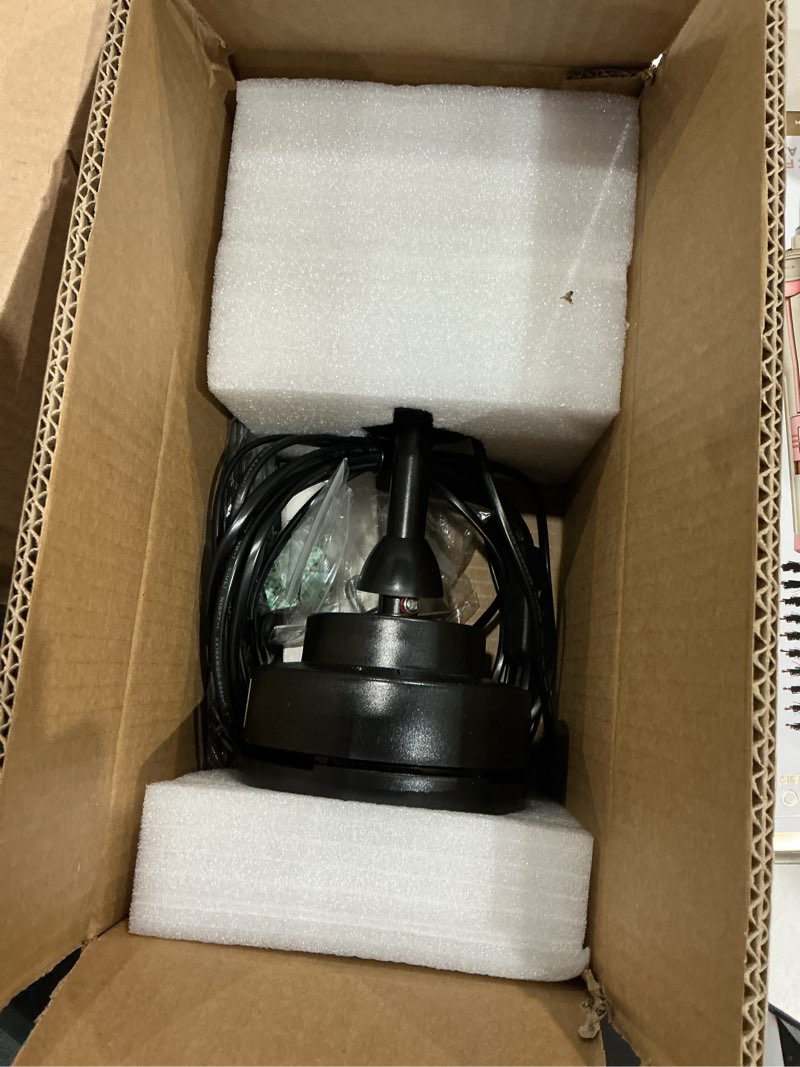 Condition photo showing Good Condition for pblala 28" gazebo fan with light,plug in ceiling fan light,outdoor ceiling fan with light,hanging fan with hook,35w 3000-6500k,remote/app control,portable fan light for patios,porch black 28 inch