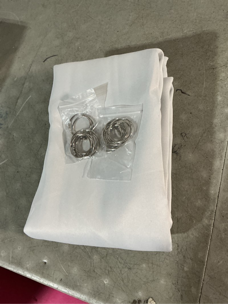 Condition photo showing Good Condition for exclusive home cabana solid indoor/outdoor light filtering hook-and-loop tab top curtain panel pair, 54"x132", cloud grey cloud grey 54"w x 132"l (pack of 2)