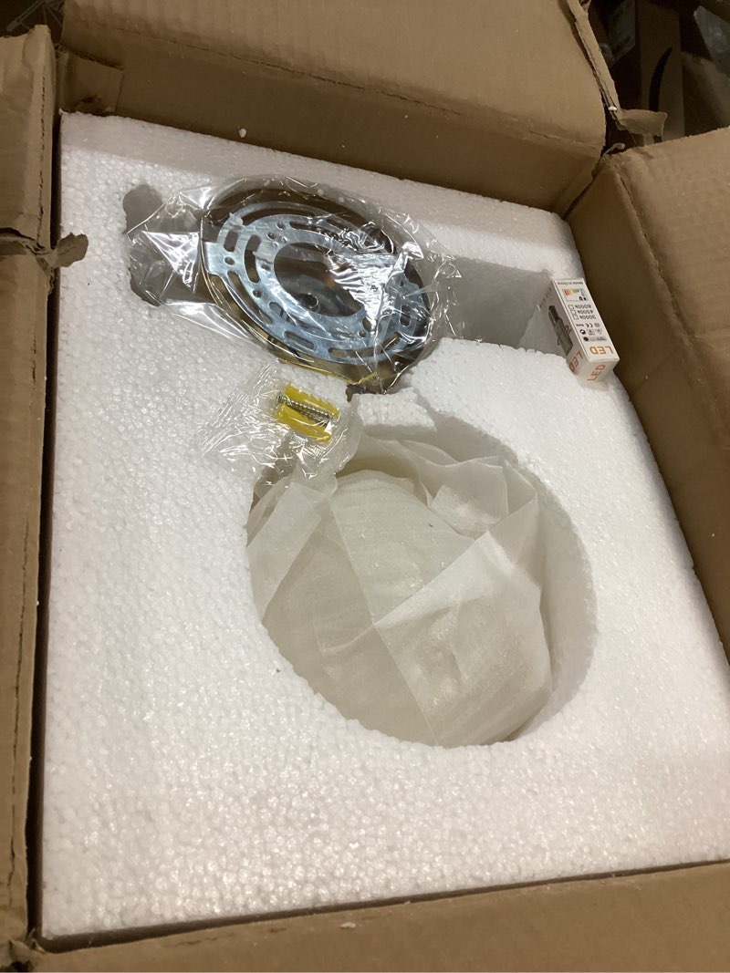 Condition photo showing Good Condition for White Alabaster Wall Sconce Natural Marble Stone Wall Light Fixture Mid Century Modern Hallway Wall Sconce Antique Farmhouse Flower Wall Mounted Lamp for Bedroom Living Room Bathroom