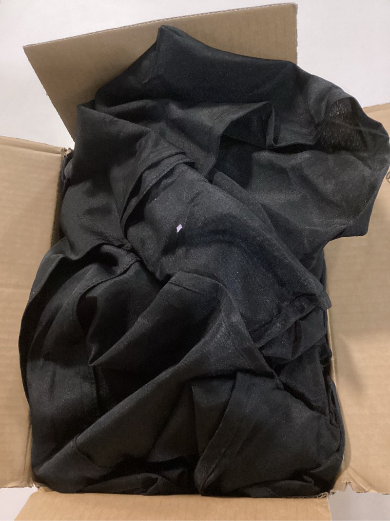 Condition photo showing Good Condition for Nasitos 2 Pack Black Tablecloth for 8FT Trade Show Table Covers-Open Back Folding Tablecloths Washable Fabric and Wrinkle Resistant Table Covers for Craft Show, Display Table, Parties, Birthday Black 8FT|2 Pack