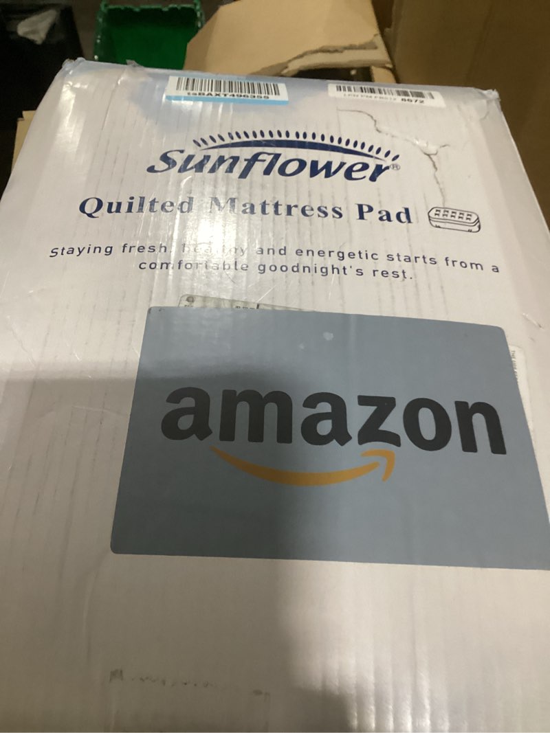 Condition photo showing New/Like New for Sunflower Quilted California King Mattress Protector, Mattress Pad Cal King, Cotton Calking Mattress