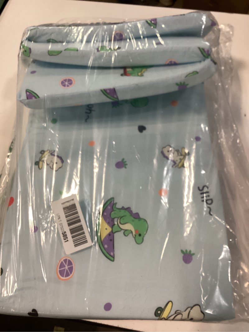 Condition photo showing Good Condition for 2025 upgraded pack and play mattress 38" x 26" soft firm premium foam pack n play mattresses odorless breathable comfort baby foam portable playpen mattresses (tri-fold dinosaur) 38*26*1.5 in tri-fold dinosaur