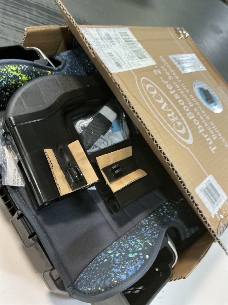 Condition photo showing Good Condition for Graco Turbobooster 2.0 Backless Booster Seat, Splatter Art