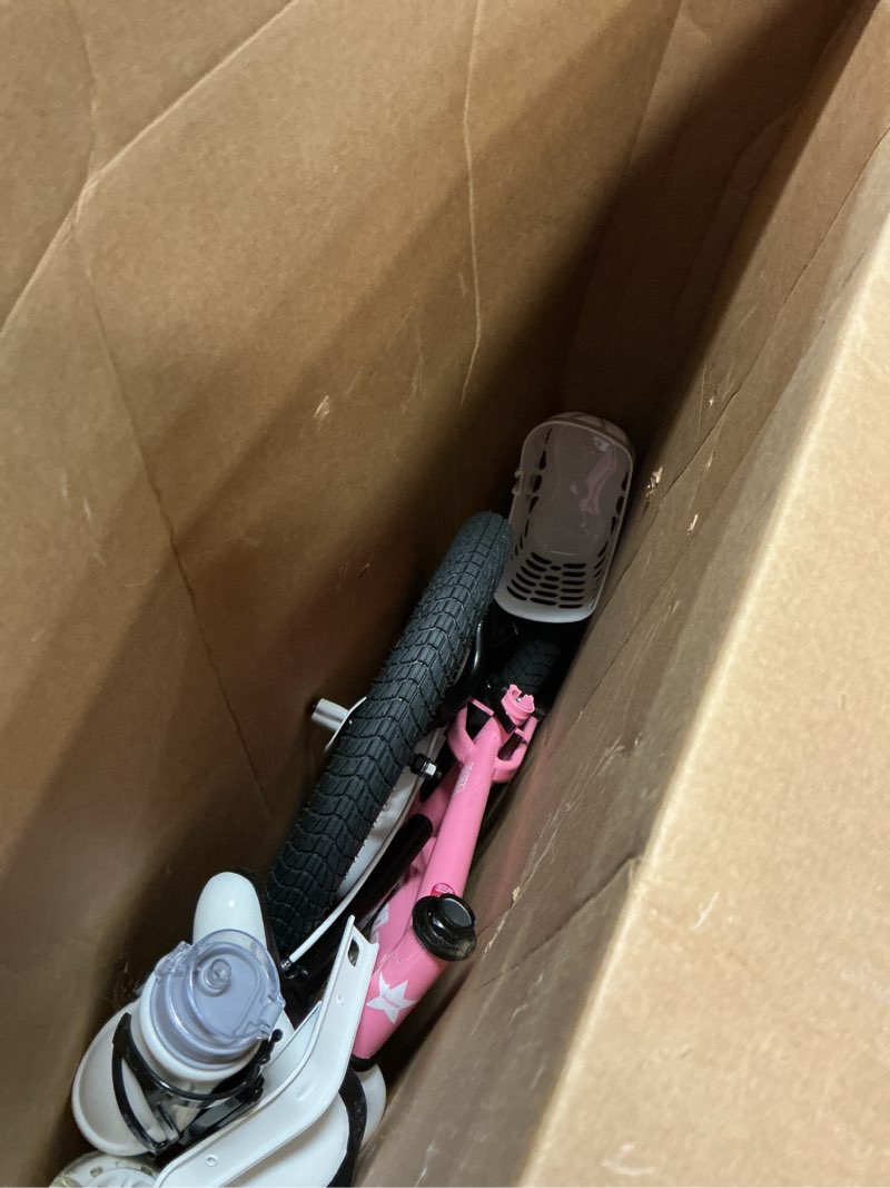 Condition photo showing Good Condition for JOYSTAR Pluto 12 14 16 18 20 Inch Kids Bike with Light Up Training Wheels, Kids' Bicycle for Boys Girls Age 3-12 Years, Children Bikes, Multiple Colors Pink 18 Inch With Flash Training Wheels & Kickstand