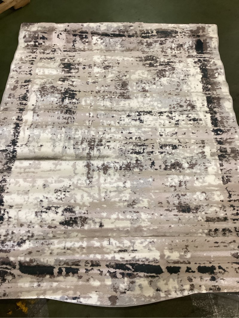 Gabardin color beige / white size 150x130 D,5x7