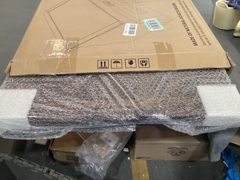 Condition photo showing New/Like New for tidita acacia wooden stove top cover - 29.5x21.7 noodle board stove cover - stove top cover for gas stove, electric stove - gas stove cover board with recessed handles, no assembly (walnut color) walnut 29.5"l x 21.7"w