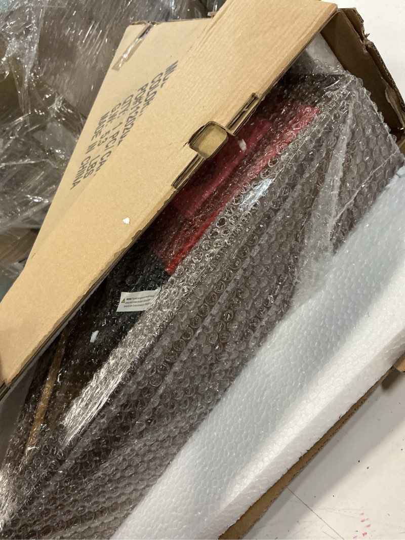 Condition photo showing Good Condition for hbcy creations flag display case for 5' x 9.5' american veteran burial solid wood rustic brown frame with glass front wall mount or standing display, box rustic brown 9.5'x5' flag case