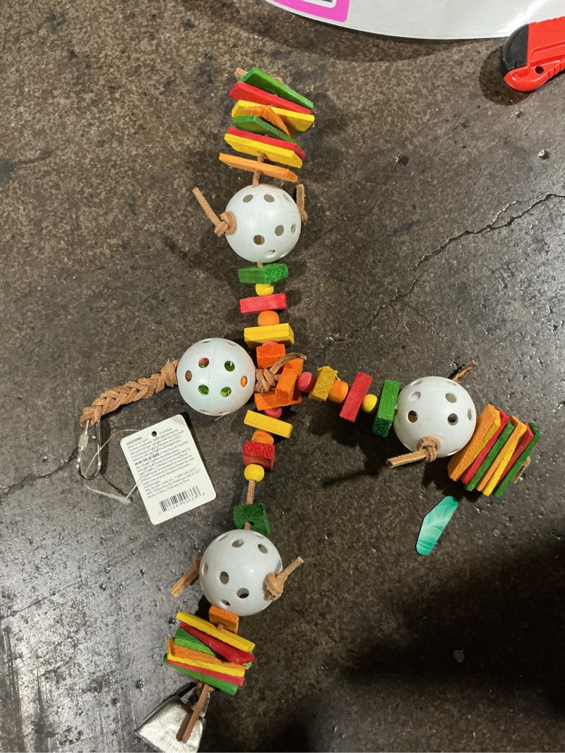 Condition photo showing Good Condition for (Bidding on 12( Caitec Bird Toy Batter Up 5in x 12in Medium