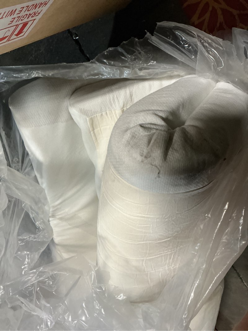 Condition photo showing As Is for tempur-adapt (supreme) 3" memory foam mattress topper, queen,white queen 3"