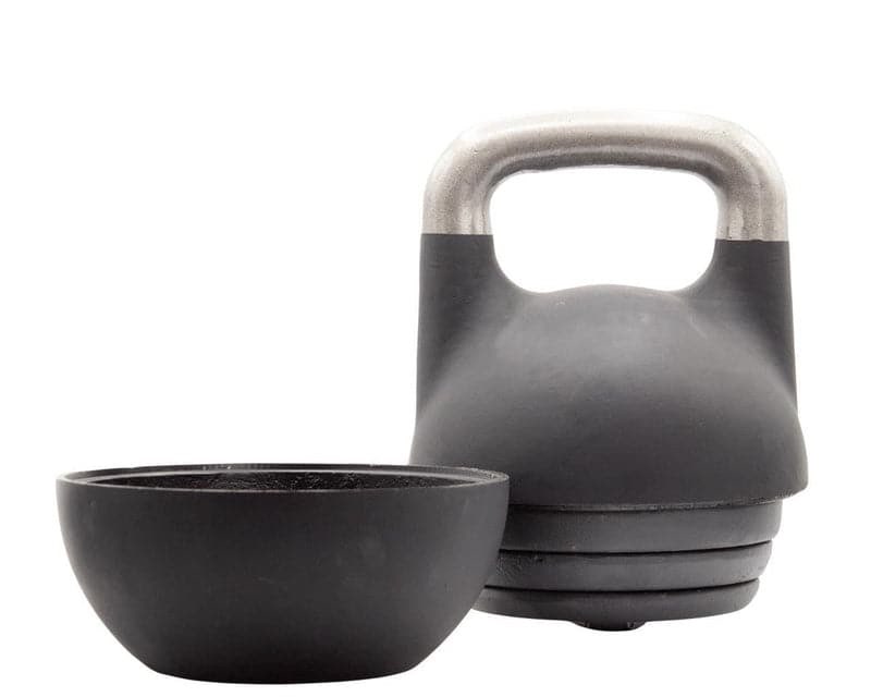 Kettlebell Kings Adjustable Competition Kettlebell - Adjustable Weight from 26 lb to 70 lb - Includes 7 Weight Plates for Strength Training at Home or Gym - Durable Steel Shell for Long-Lasting Use