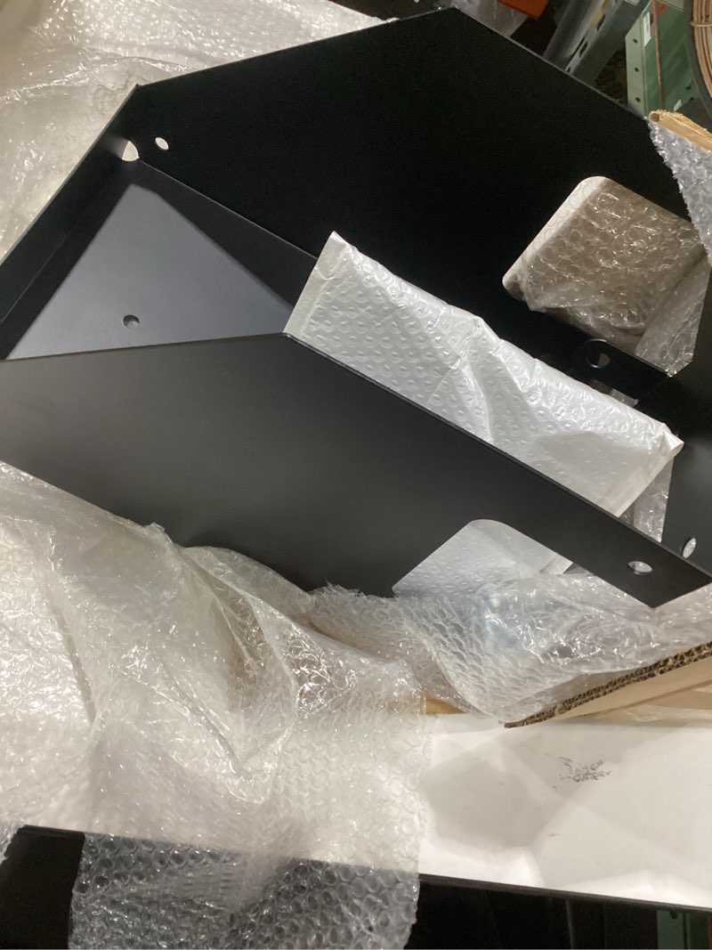 Condition photo showing Good Condition for locking gas can rack holder for landscape trailers – secure storage for lawn care equipment – compatible with open & closed trailers