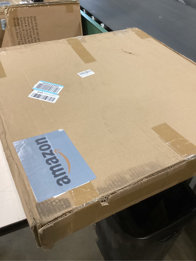 Condition photo showing New/Like New for Bergamot 3D Handmade 24"x24" Capiz Shell Wall Hanging Decor, Solid Wooden Framed Coastal Wall Decor, Minimalist White Sea Shell Art for Living Room, Bedroom, Office