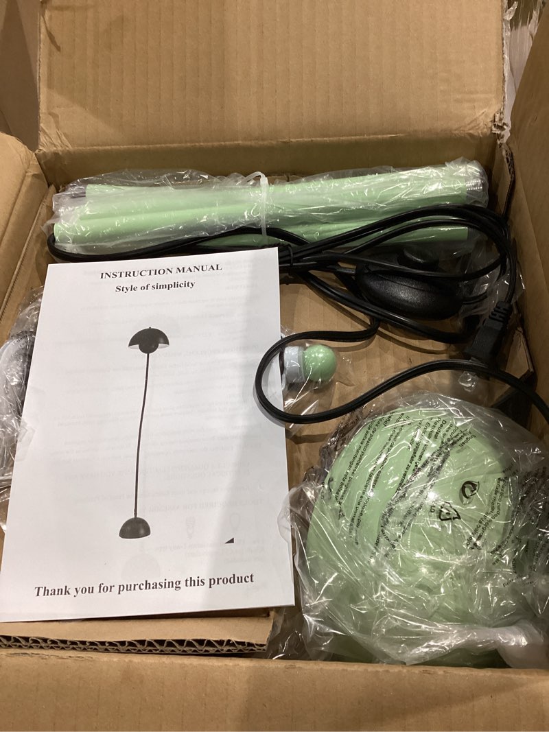 Condition photo showing Good Condition for COSYLUX Modern Floor Lamp for Living Room, Industrial Tall Standing Lamp for Bedroom, Metal Shade Reflecting Light Reading Floor Lamp for Office, Nursery Room, Corner(Pastel Green)