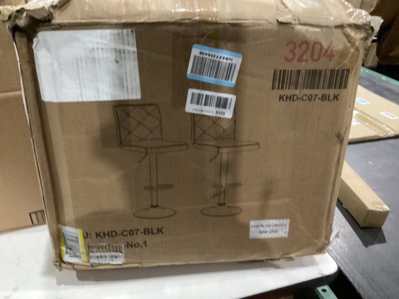 Black bar stools  set of two