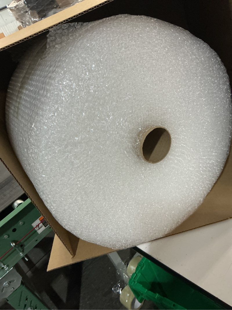 Condition photo showing Good Condition for Amazon Basics Bubble Cushioning Wrap Packing Material for Fragile Items, Perforated, 12 inch x 175 ft Long Roll, Small 3/16", Clear Clear 12 inch x 175 ft