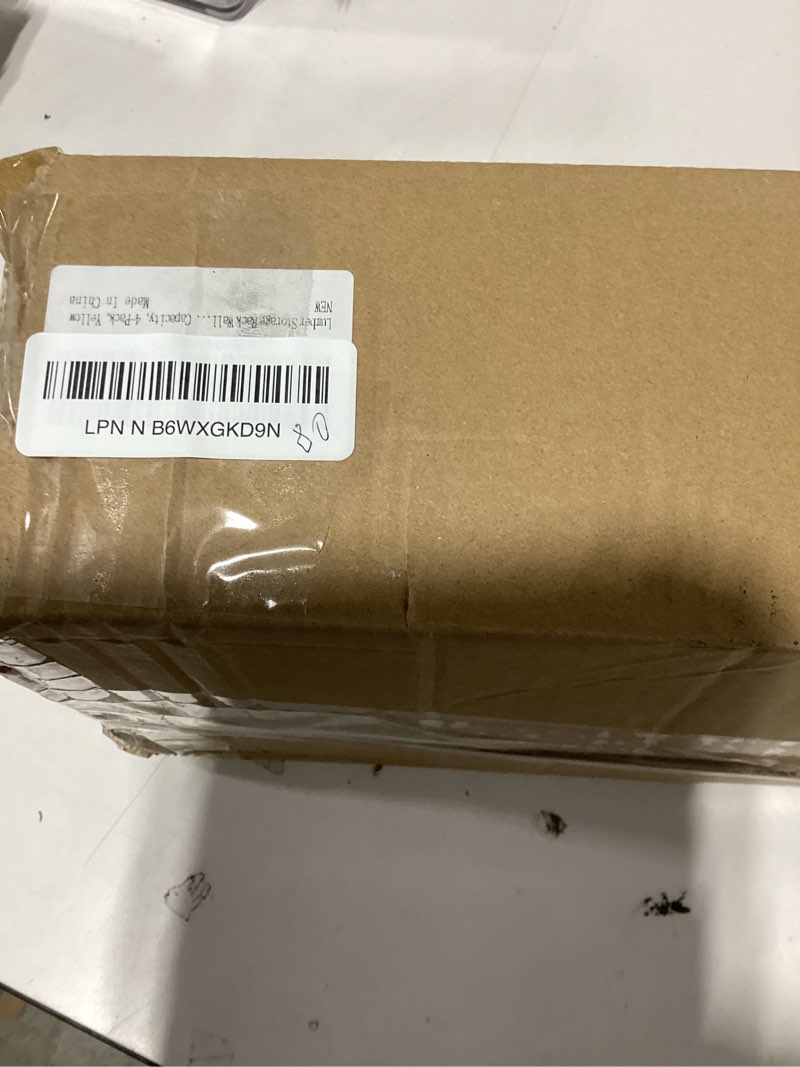 Condition photo showing New/Like New for 4 PACK Lumber Storage Rack Wall Mount Wood Organizer Storage Racks Heavy Duty Shelf Brackets with 6-Level System 720 LB Sturdy Folding Garage Wall Shelving, Snowboard Rack for Indoor and Outdoor B-4 PACK/6 LEVEL