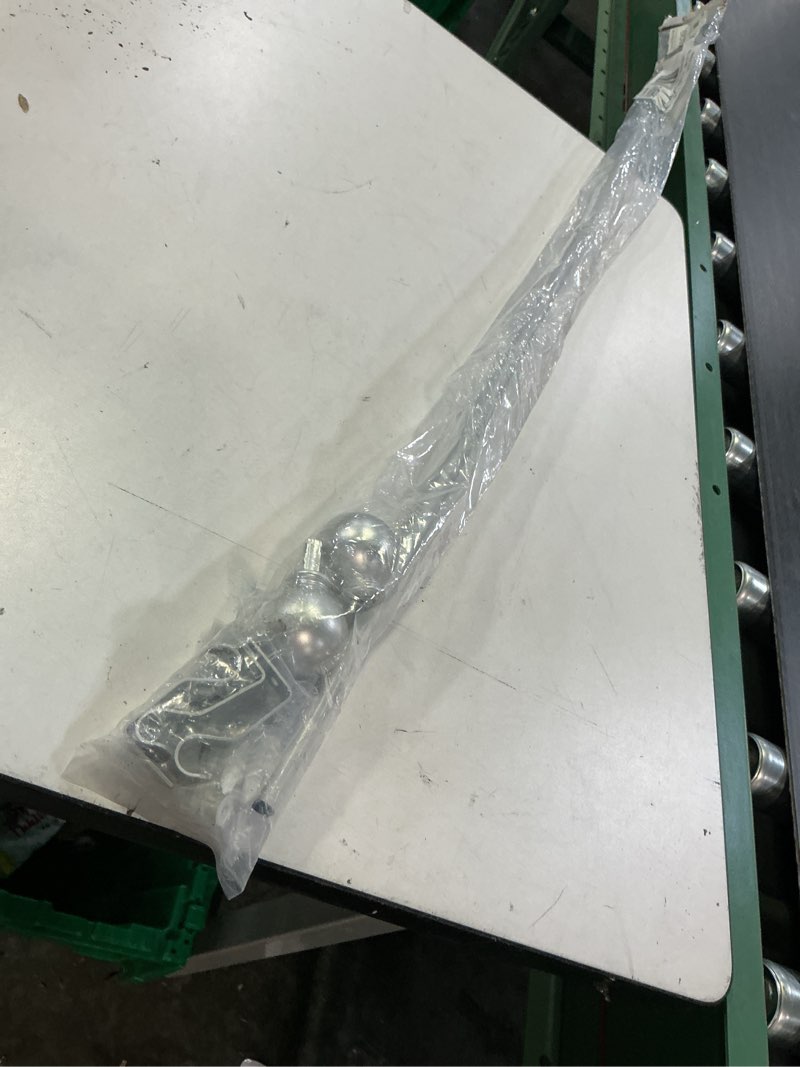 Condition photo showing As Is for mainstays ms5500002488833 1/2" nickel ball single curtain rod 48-84"