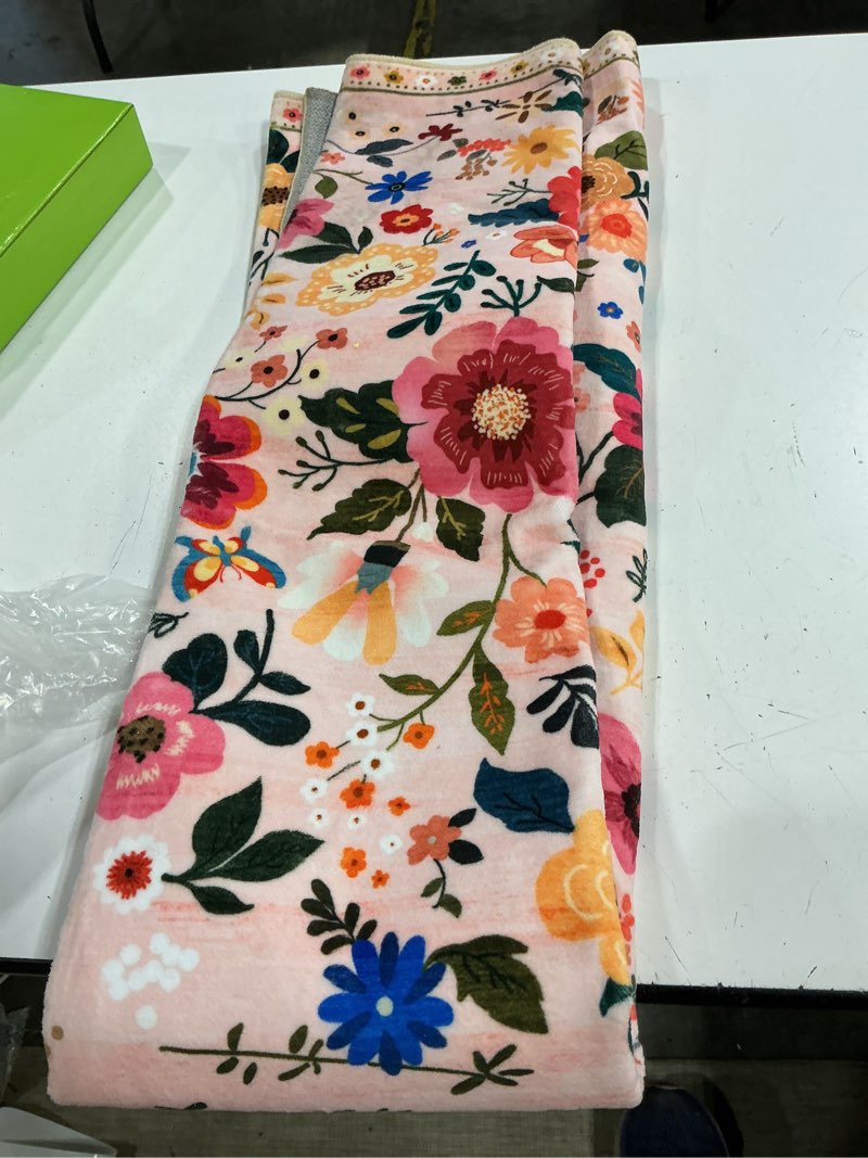 Condition photo showing Good Condition for releany floral nursery 2x5 area rugs washable print boho cute carpet non slip flower low pile for living room kids girls playroom bedroom kitchen office farmhouse-pink pink 2' x 5' (runner)