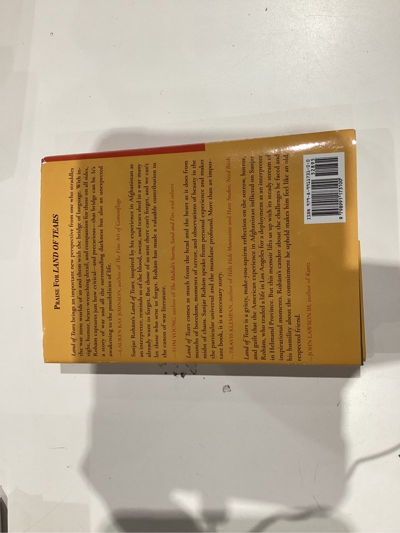 Condition photo showing Good Condition for Land of Tears: A Journey of Language, Loyalty, & War from an Iranian-American Translator Serving with U.S. Marines in Afghanistan