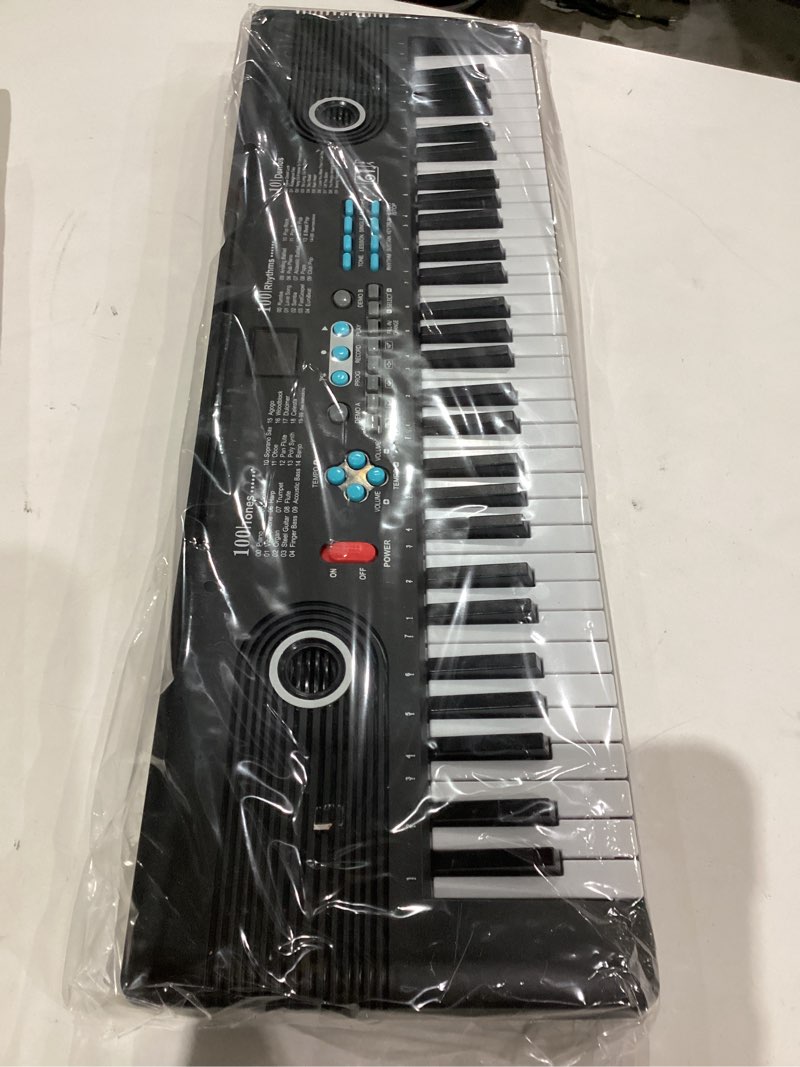 Condition photo showing As Is for 61 Key Keyboard Piano, Electric Piano Keyboard with Built-in Dual Speakers, External Microphone & Power Adapter - Portable Electronic Digital Piano for Beginners & Christmas Gift - Black