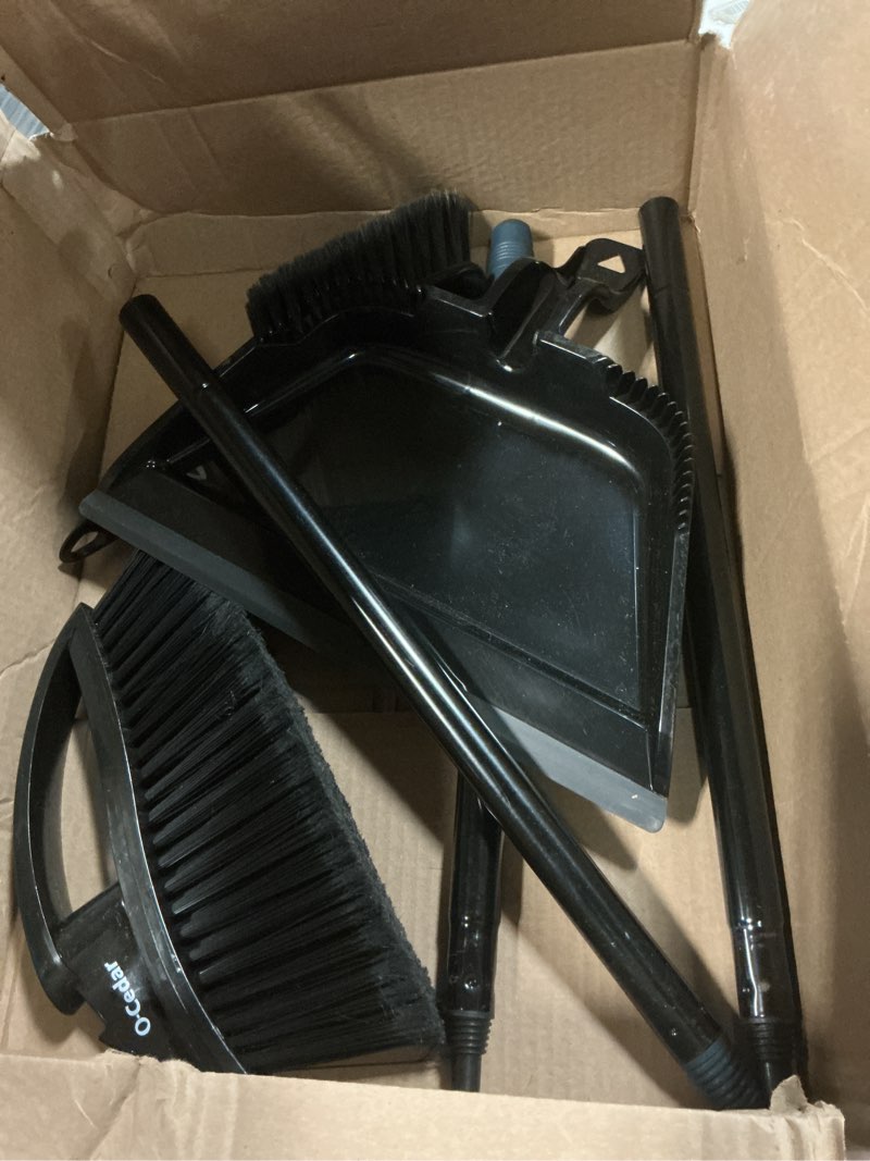Condition photo showing Good Condition for O-Cedar Indoor & Outdoor Strong Sweep Broom & Brush Bundle | Heavy Duty Bristles Remove 99% of Dust & Dirt in One Sweep | Step-On Dust Pan | Safe for Hardwoods, Powerful on Outdoor Debris Strong Sweep Broom and Brush