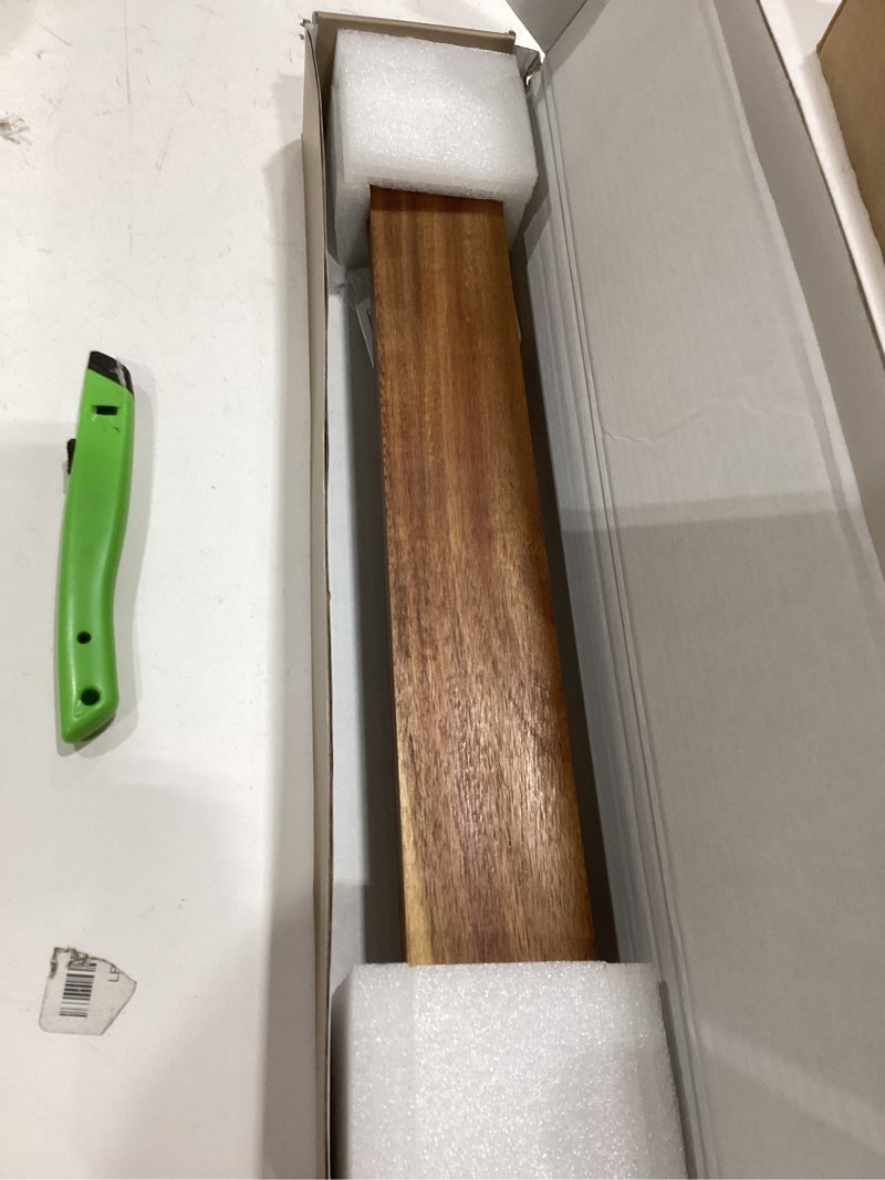 Condition photo showing Good Condition for magnetic knife and tool holder | 1500 gauss heavy-duty magnet holds 6 lbs | 16" detachable acacia wood & steel | for kitchen knives, garage tools | no-drill adhesive or screw mount