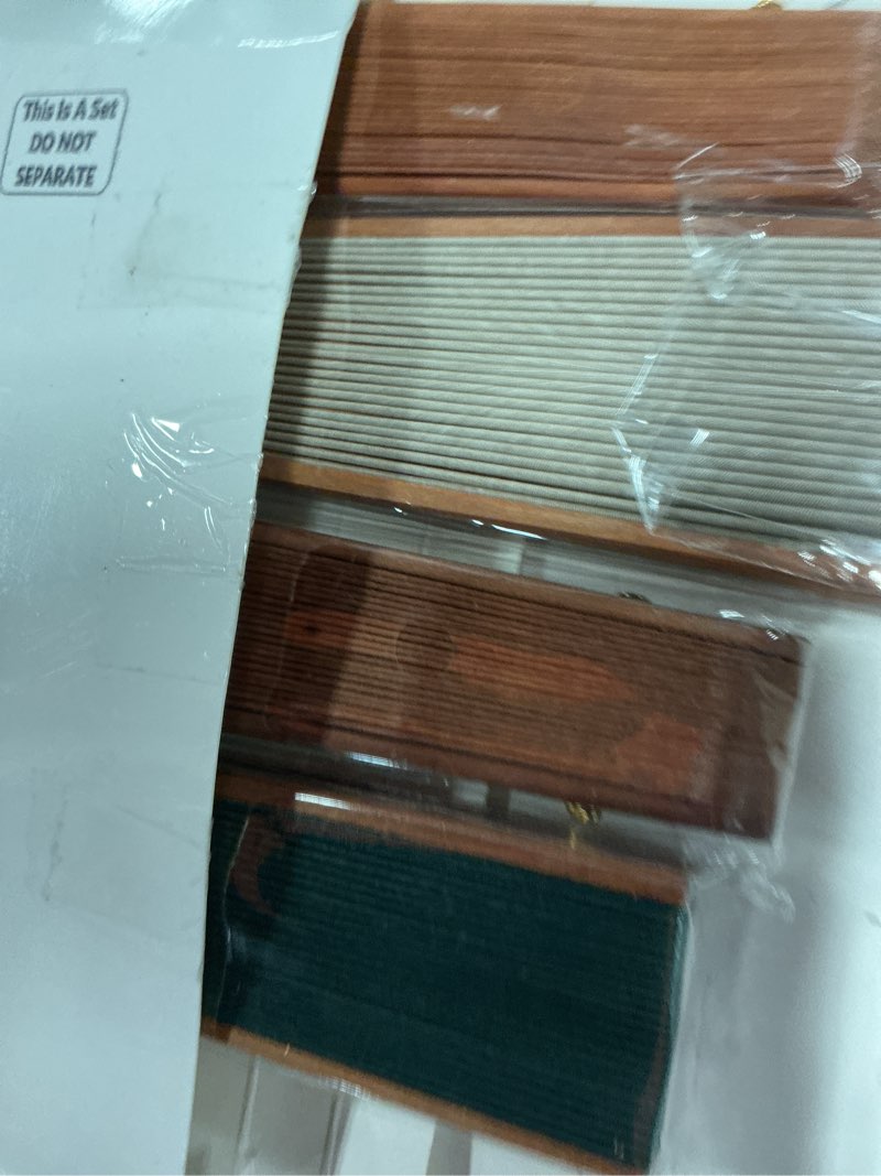 Condition photo showing New/Like New for blulu 4 pieces handheld silk folding fan for women pear wood spanish chinese hand fans folding vintage crafts for renaissance fairs,larp,steampunk, medieval,viking or cosplay costumes(forest color)