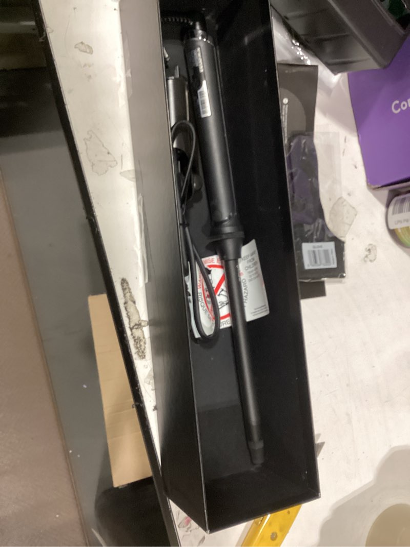 Condition photo showing Good Condition for ghd curve® professional hair curling irons & wands | soft waves, classic and tight curls | 0.5 –1.5 inch barrels’ | 365ºf styling temp preventing heat damage + auto sleep mode tapered wand - 0.5" curling wand