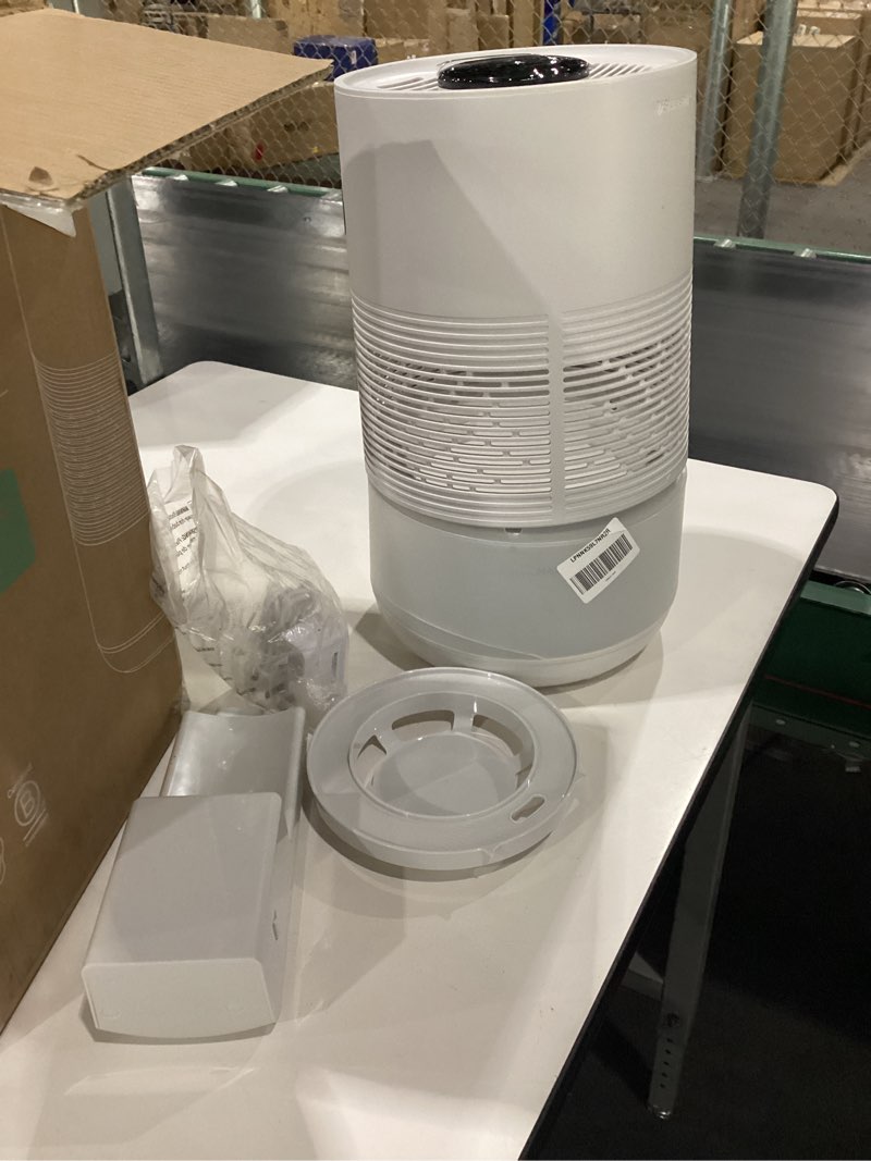 Condition photo showing As Is for USED PIECES CRACKED NOT TESTED BLUEAIR Premium Smart Humidifier for Large Rooms, Bedrooms, Better Sleep with Evaporative Invisible Mist Tech, Auto Humidify, Easy Top Fill, Smart Control with App, Touchscreen, 3.5L Tank for 48 hours