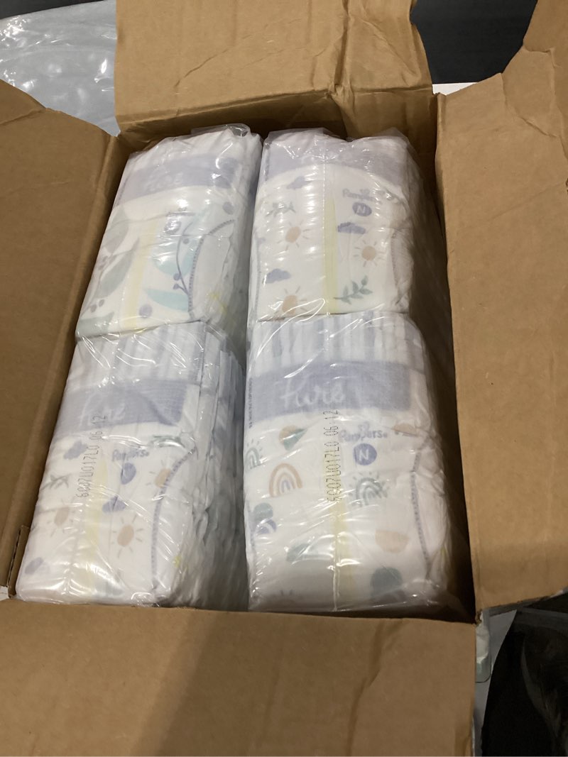 Condition photo showing New/Like New for pampers pure baby diapers, size 0 (>10 lbs), 76, up to 100% leakproof, premium hypoallergenic soft diapers newborn 76