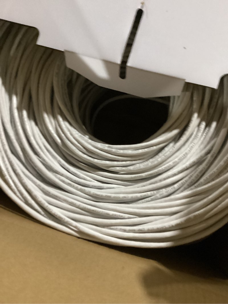 Condition photo showing New/Like New for cat6 plenum cable 1000ft– dsx-8000 certified | 0.58mm solid conductor | high speed 10gbps ethernet cable | premium networking wire for home, office & commercial installations - white