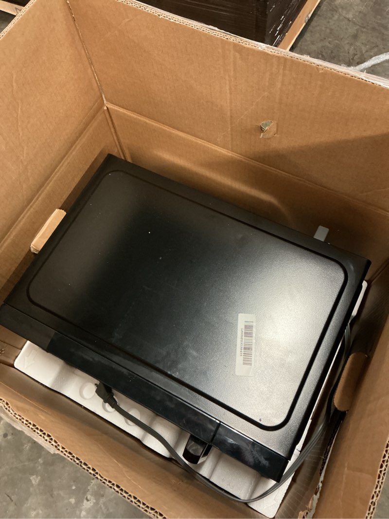 Condition photo showing As Is for BLACK+DECKER 5-in-1 Microwave Oven with Air Fry, Combi, Bake, Roast, and Convection Cooking, 0.9 cu. ft. Countertop Microwave, Stainless Steel, 900 Watts, Child-Lock, ES9P032NA 0.9 Cu.Ft