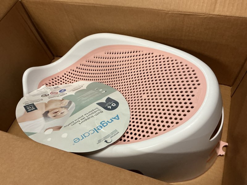Condition photo showing Good Condition for Angelcare Baby Bath Support (Pink) | Ideal for Babies Less than 6 Months Old Bath Support Pink
