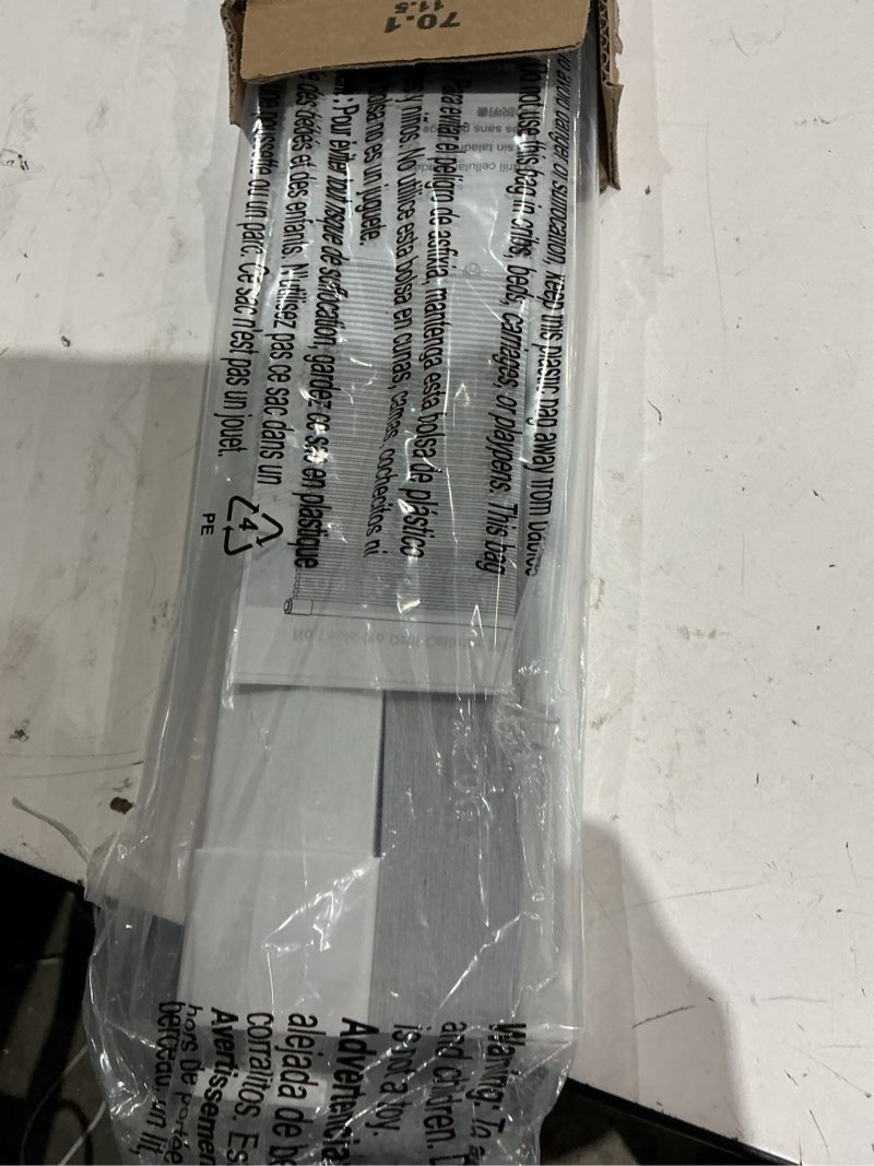Condition photo showing Good Condition for lazblinds no tools no drill cordless cellular shades, blackout light blocking honeycomb shades for home, thermal insulation blinds for windows, 28" w x 48" h, white blackout-white 28" w x 48" h