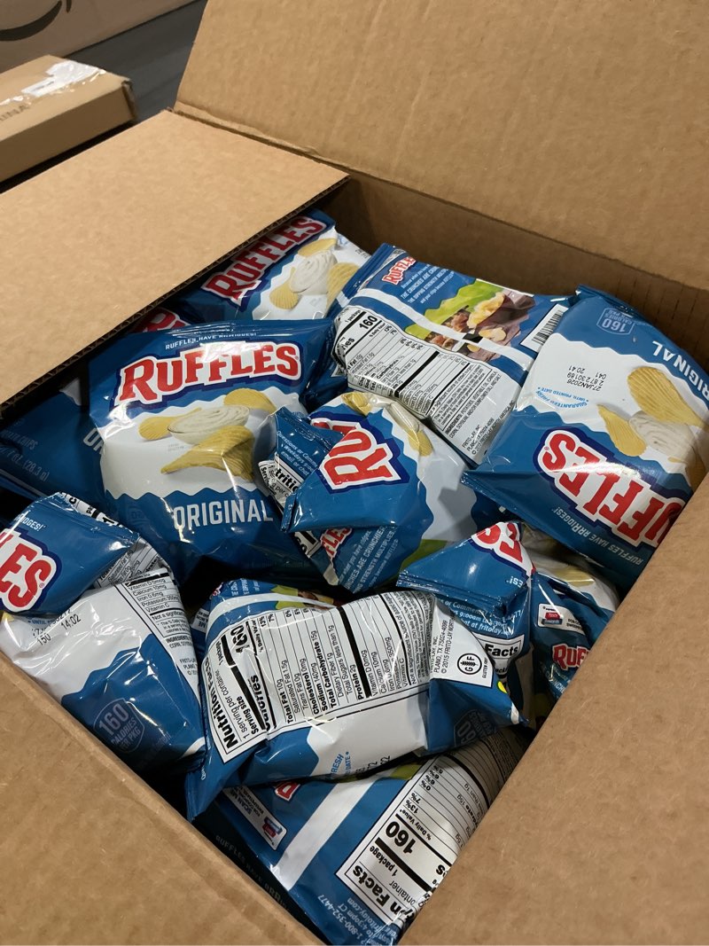 Condition photo showing Good Condition for (Used by Jan / 27 /2026 ) Ruffles Original Potato Chips, 1 Ounce (Pack of 40)