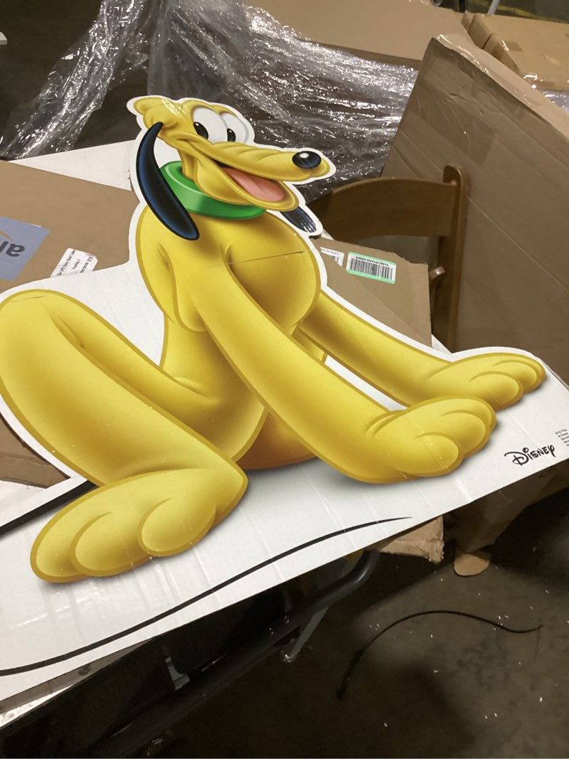 Condition photo showing Good Condition for cardboard people pluto life size cardboard cutout standup
