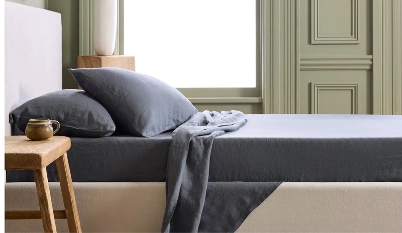 quince european linen sheet set, cal king
