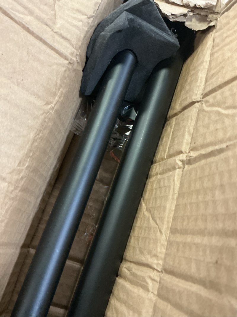 Condition photo showing As Is for wood curtain rods 28-48 inch with imitation wood grain finials, decorative heavy duty 1-inch single drapery rods telescoping wood and black 28-48"