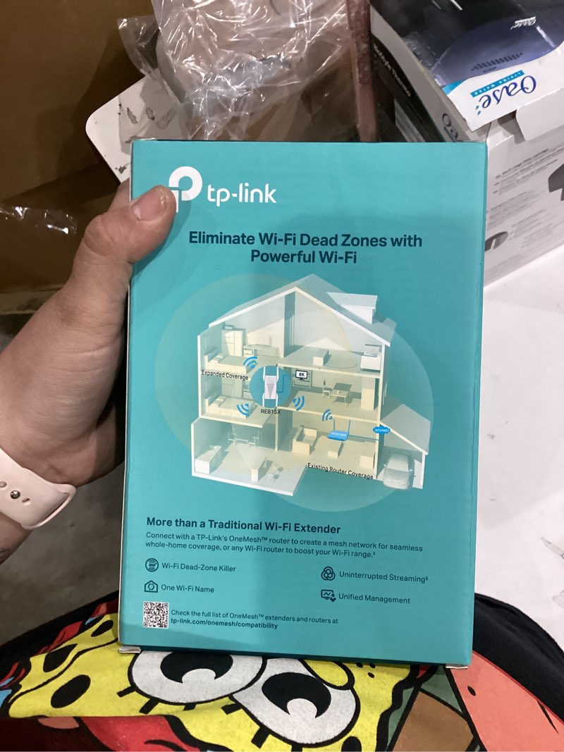 Condition photo showing New/Like New for TP-Link RE815X AX5400 WiFi 6 Range Extender w/Ethernet Port | 5.4 Gbps Tri-Band Wireless Repeater Amplifier | Up to 2800 Sq. Ft., 96 Devices | Internet Signal Booster | 160 MHz | APP Setup | OneMesh Tri-Band WiFi 6, AX5400