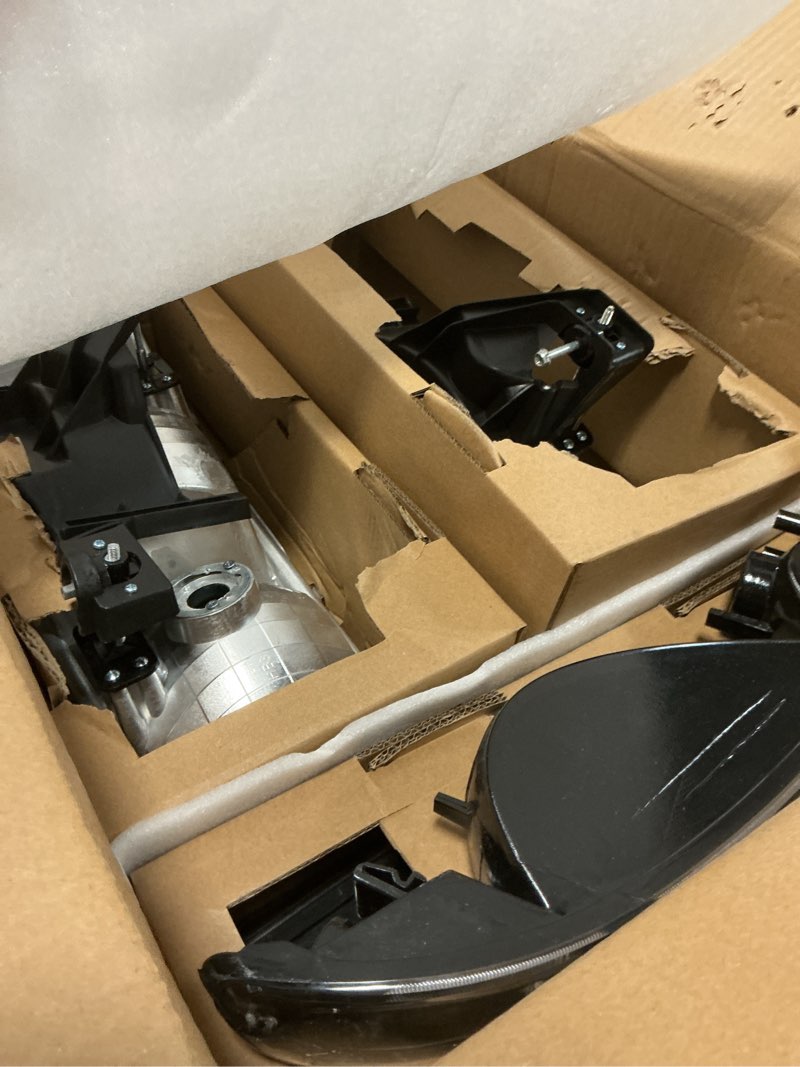 Condition photo showing Good Condition for M-AUTO Headlights Assembly w/ 2 Pair Pre-assembled 6000K LED Bulbs Compatible with 07-13 Chevy Silverado 1500, 07-14 Silverado 2500 3500 & HD Models, Black Housing Headlamps