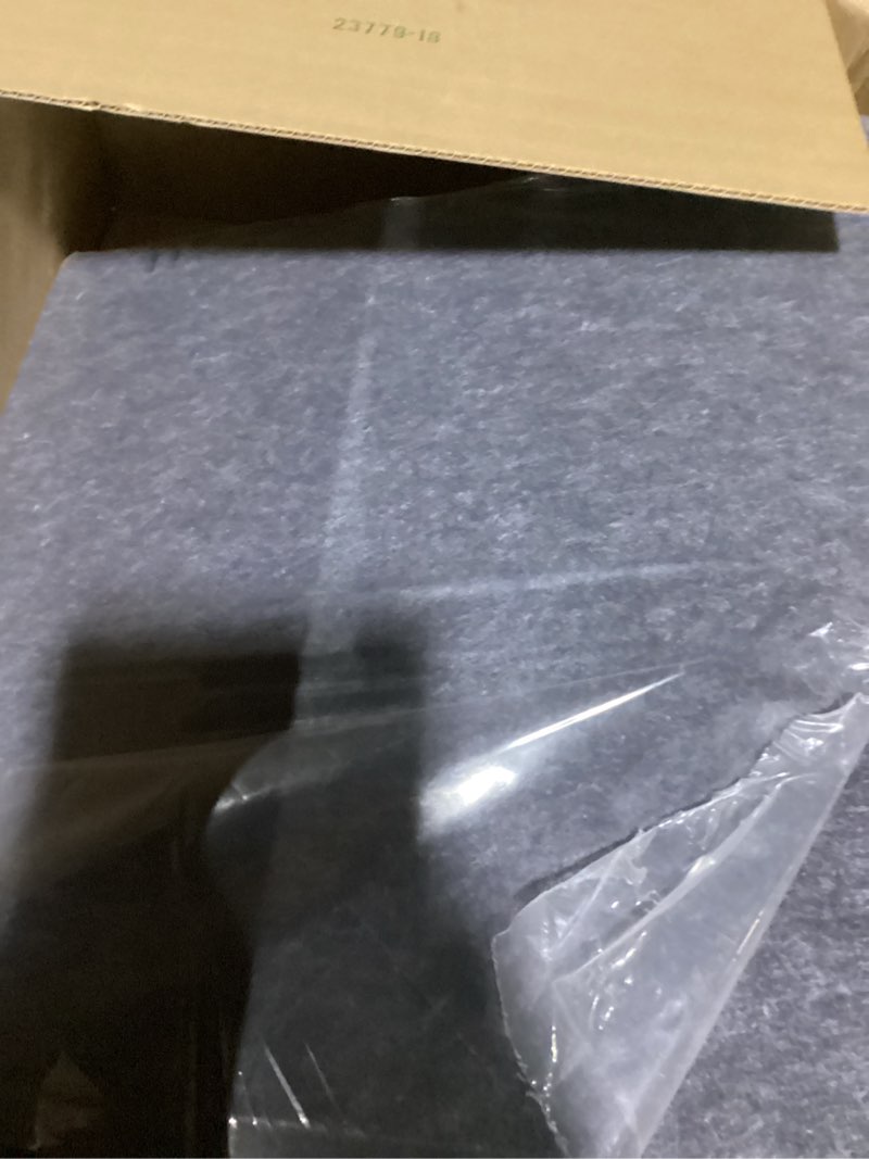 Condition photo showing New/Like New for Kisston 6 Pack Acoustic Desk Divider Desk Partition 24 x 24" Stand Up Freestanding Desk Privacy Panel Noise and Visual Distractions Reducing Table Divider for Student Reception Area Office(Dark Gray)