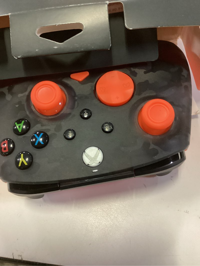 Condition photo showing Good Condition for turtle beach rematch core wired gaming controller - licensed for xbox series x|s, xbox one & windows pcs - audio controls, rumble motors & impulse triggers, companion app - ghost black camo/orange